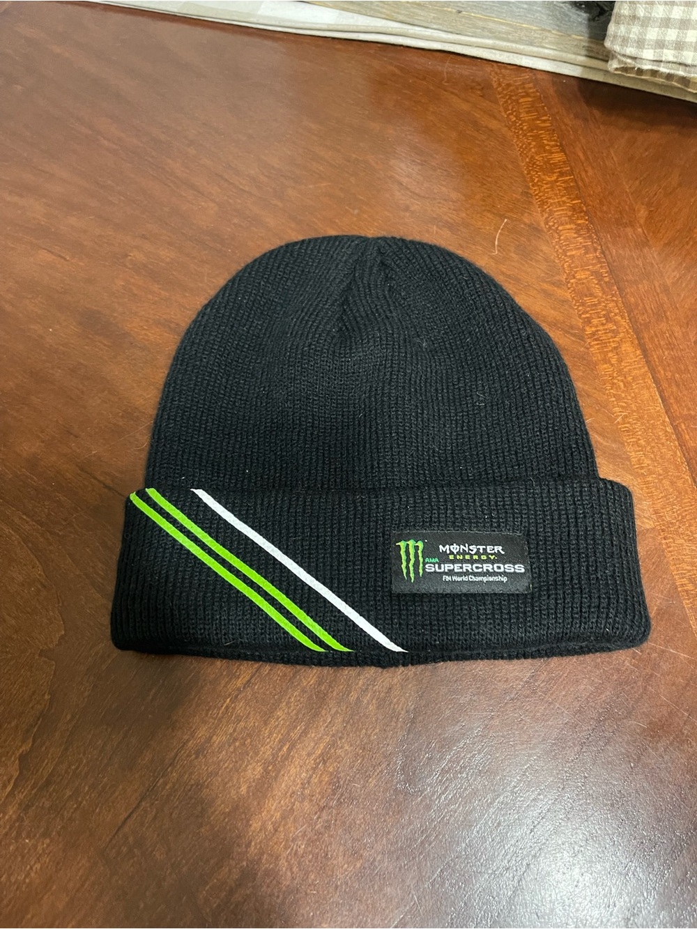 Monster Energy Supercross Black Beanie NWOT